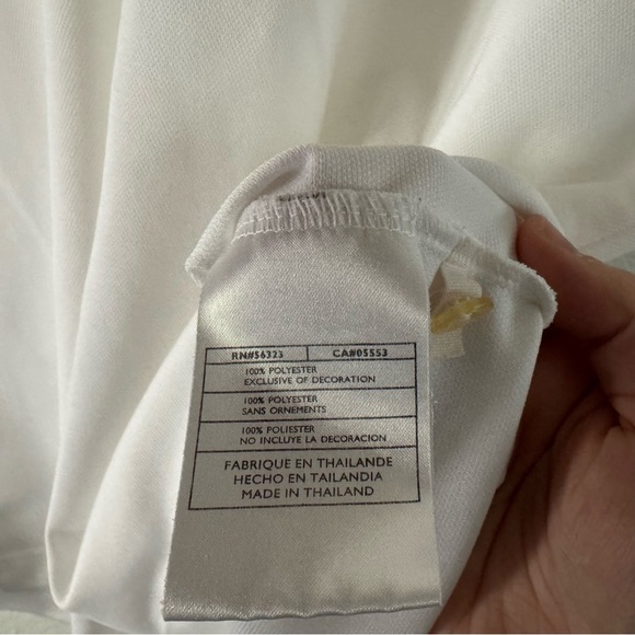 Nike Golf Fit Dry White Men's Polo Size XXL Performance Style 3-Button Neckline - Picture 7 of 12